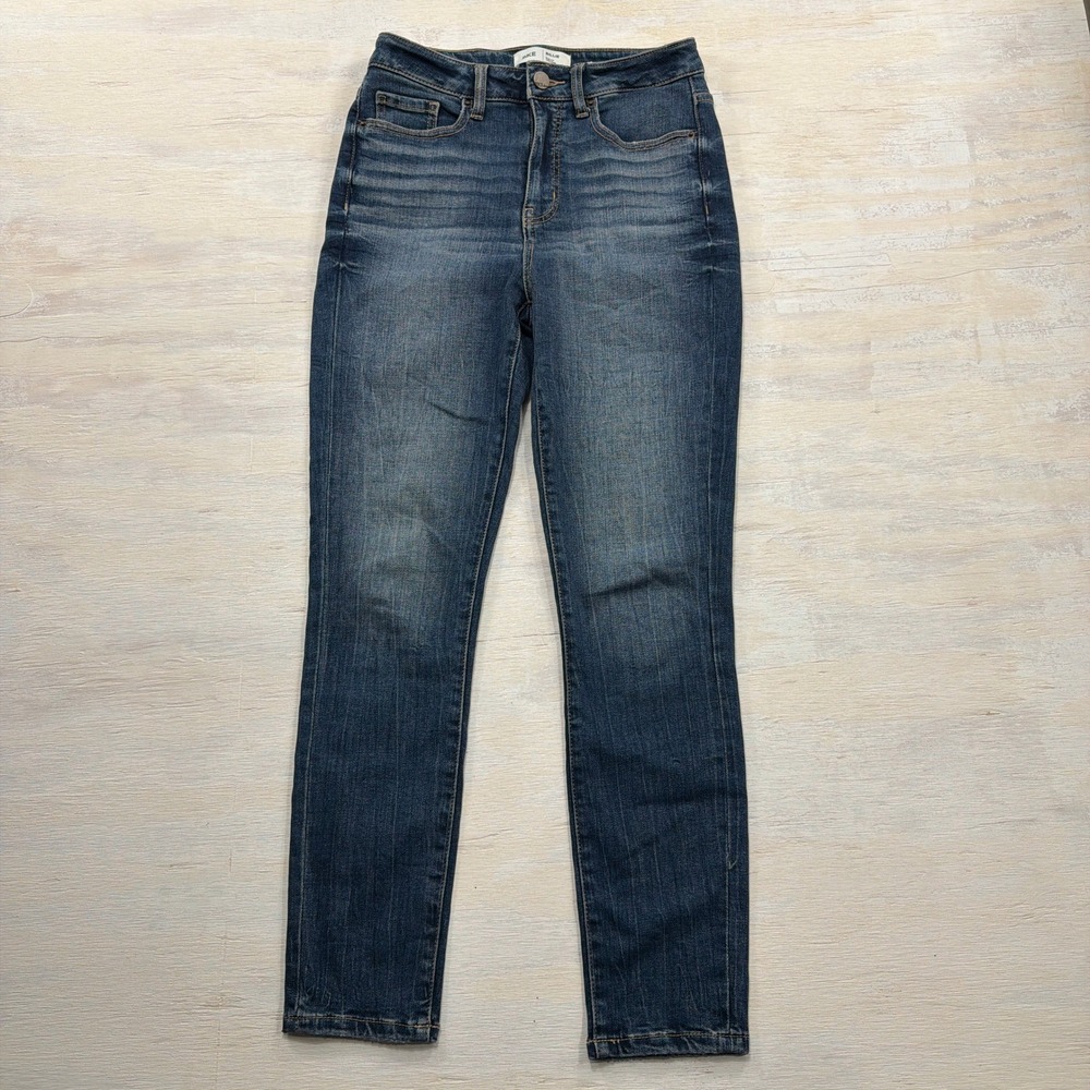 BKE Jeans Billie High Rise Ankle Skinny Slim Fit Blue Denim Womens Size 26